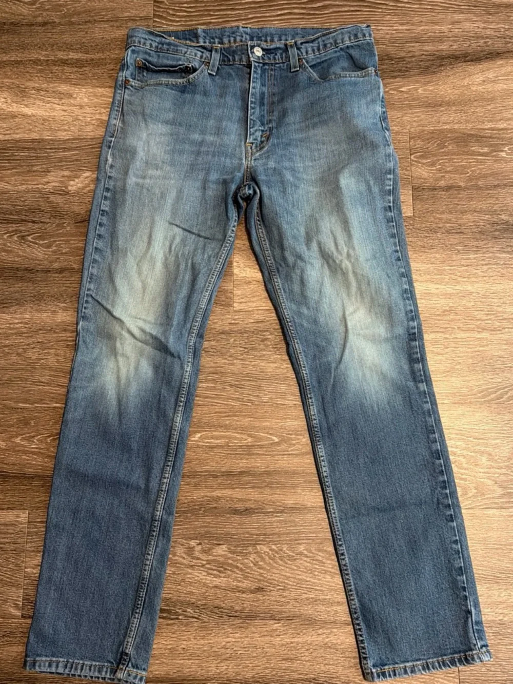 Levi's Men's Medium Blue Slim Straight Jeans 34x32